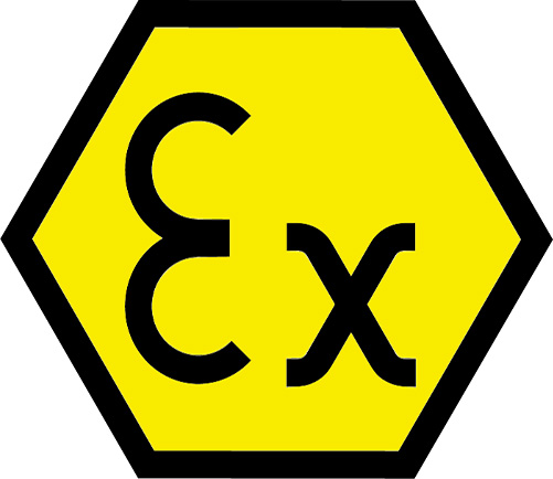 Símbolo Ex — cabeçote à prova de explosão